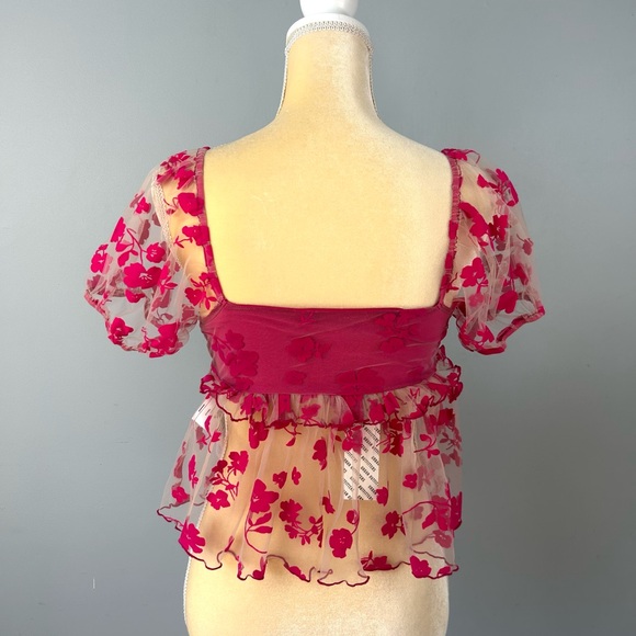 NEW | Urban Outfitters Kimchi Blue Claudia Floral Blouse - Picture 5 of 7